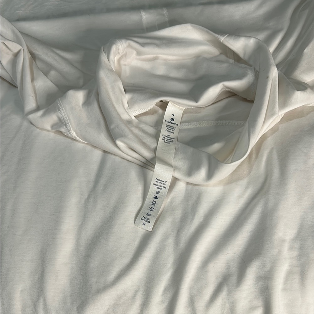 Lululemon White Long Sleeve Shirt